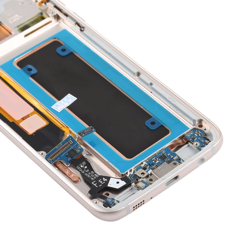 Original Super AMOLED Material LCD Screen and Digitizer Full Assembly(with Frame / Charging Port Flex Cable / Power Button Flex Cable / Volume Button Flex Cable) for Galaxy S7 Edge / G935F / G935FD(Blue) - free shipping - PMc TechLife - Order now!