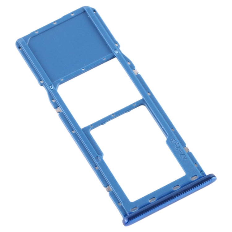 For Galaxy A7 (2018) / A750F SIM Card Tray + Micro SD Card Tray (Blue) - free shipping - PMc TechLife - Order now!