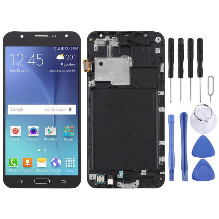 TFT LCD Screen for Galaxy J7 (2015) / J700F Digitizer Full Assembly with Frame (Black) - free shipping - PMc TechLife - Order now!