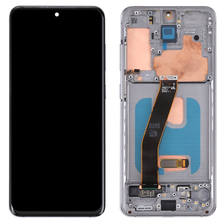 Original Dynamic AMOLED Material LCD Screen and Digitizer Full Assembly with Frame for Samsung Galaxy S20 4G SM-G980(Grey) - free shipping - PMc TechLife - Order now!