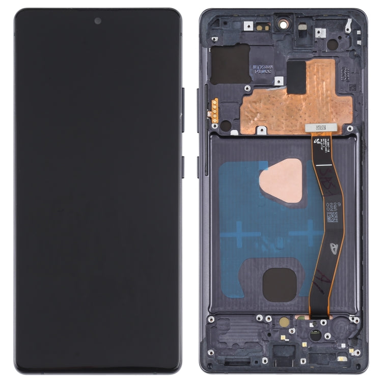 Original Super AMOLED Material LCD Screen and Digitizer Full Assembly with Frame for Galaxy S10 Lite(Black) - free shipping - PMc TechLife - Order now!
