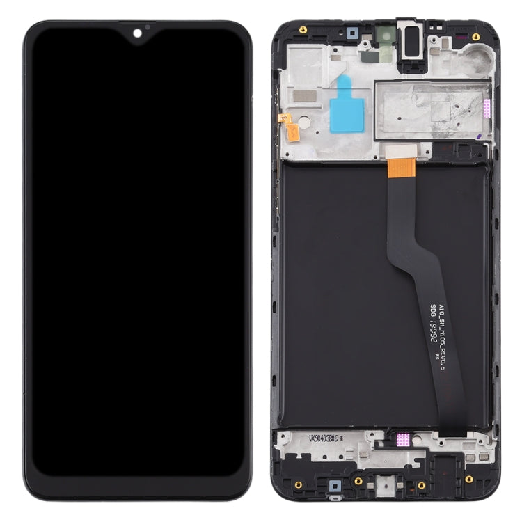 OEM LCD Screen for Samsung Galaxy A10 / SM-A105F (Single Card Version) Digitizer Full Assembly with Frame (Black) - free shipping - PMc TechLife - Order now!