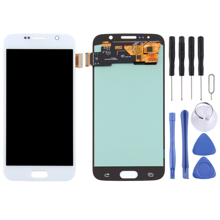 OLED LCD Screen for Samsung Galaxy S6 with Digitizer Full Assembly (White) - free shipping - PMc TechLife - Order now!