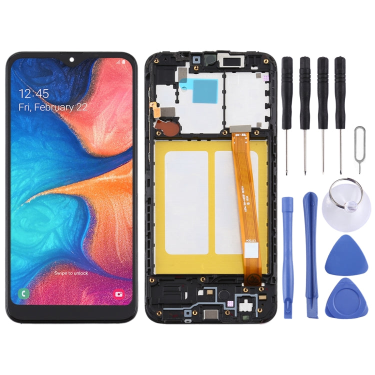 TFT LCD Screen for Samsung Galaxy A20e Digitizer Full Assembly with Frame (Black) - free shipping - PMc TechLife - Order now!