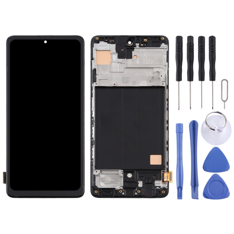 TFT Material LCD Screen and Digitizer Full Assembly With Frame, Not Supporting Fingerprint Identification for Samsung Galaxy A51 4G(Black) - free shipping - PMc TechLife - Order now!
