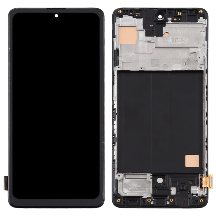 TFT Material LCD Screen and Digitizer Full Assembly With Frame, Not Supporting Fingerprint Identification for Samsung Galaxy A51 4G(Black) - free shipping - PMc TechLife - Order now!