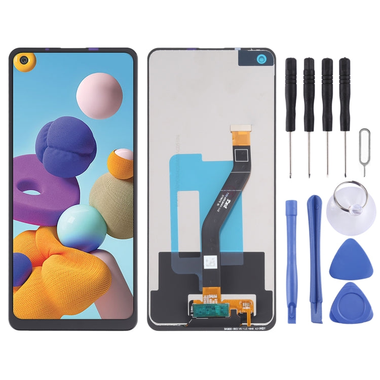 Original Super AMOLED LCD Screen for Samsung Galaxy A21 with Digitizer Full Assembly - free shipping - PMc TechLife - Order now!