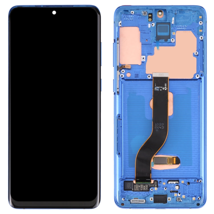 Original Super AMOLED LCD Screen for Samsung Galaxy S20+ 5G SM-G986B/G985 Digitizer Full Assembly with Frame (Dark Blue) - free shipping - PMc TechLife - Order now!