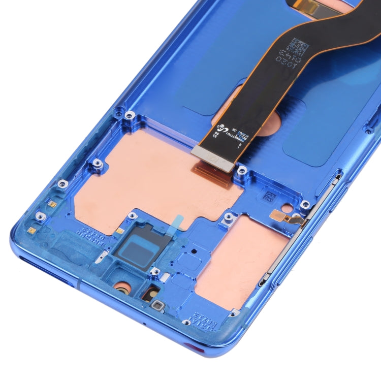 Original Super AMOLED LCD Screen for Samsung Galaxy S20+ 5G SM-G986B/G985 Digitizer Full Assembly with Frame (Dark Blue) - free shipping - PMc TechLife - Order now!