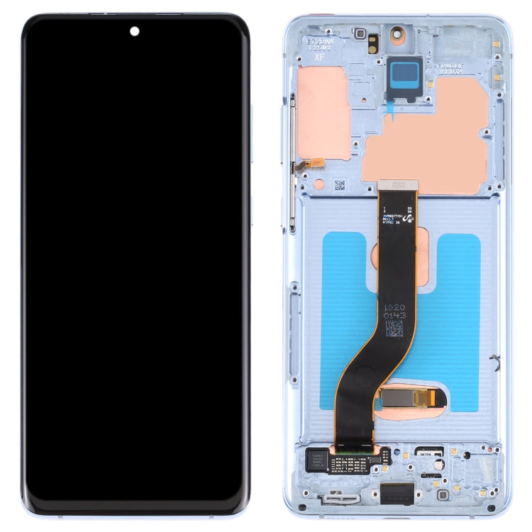 Original Super AMOLED LCD Screen for Samsung Galaxy S20+ 5G SM-G986B/G985 Digitizer Full Assembly with Frame (Blue) - free shipping - PMc TechLife - Order now!
