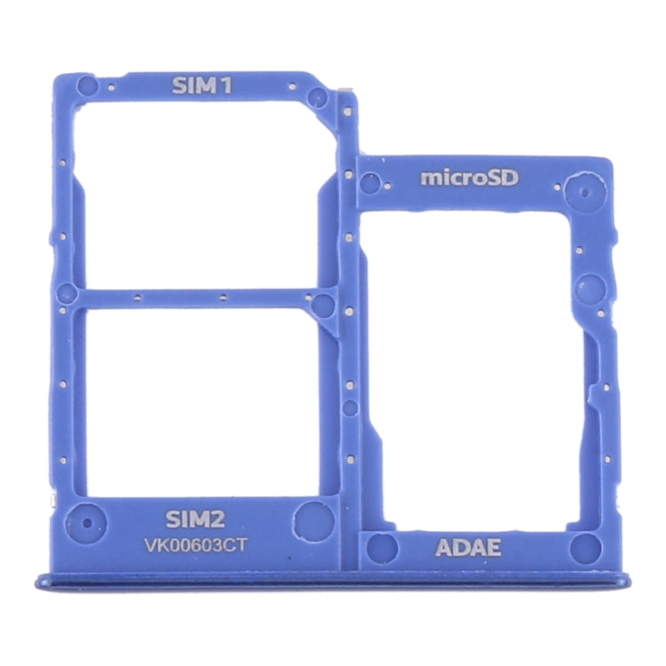 For Samsung Galaxy A41 / A415 SIM Card Tray + SIM Card Tray + Micro SD Card Tray (Blue) - free shipping - PMc TechLife - Order now!