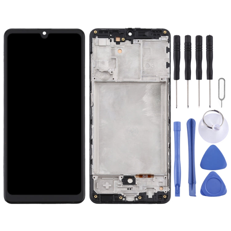 TFT LCD Screen for Samsung Galaxy A31 / SM-A315 Digitizer Full Assembly with Frame (Black) - free shipping - PMc TechLife - Order now!