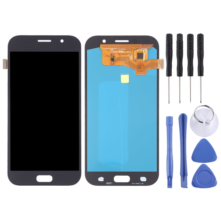 OLED LCD Screen for Galaxy A7 (2017), A720F, A720F/DS with Digitizer Full Assembly (Black) - free shipping - PMc TechLife - Order now!