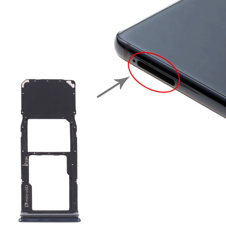 For Samsung Galaxy A9 (2018) SM-A920 SIM Card Tray + Micro SD Card Tray (Black) - free shipping - PMc TechLife - Order now!