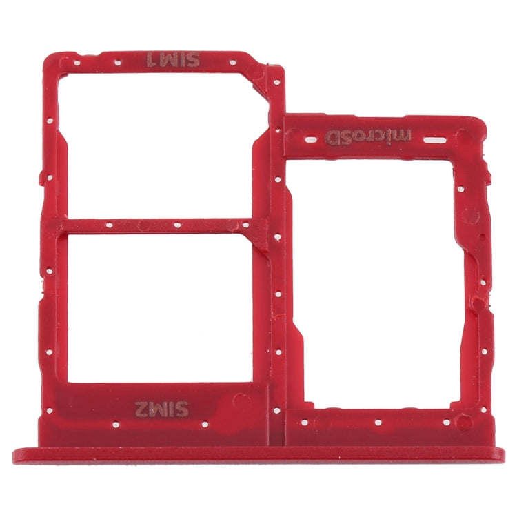 For Samsung Galaxy A01 Core SM-A013 SIM Card Tray + SIM Card Tray + Micro SD Card Tray (Red) - free shipping - PMc TechLife - Order now!