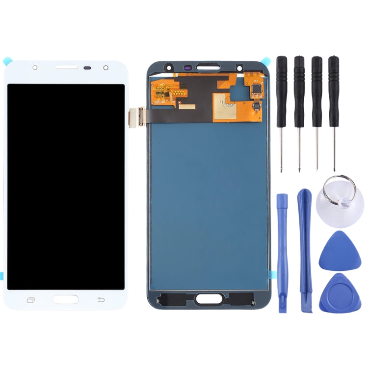 TFT LCD Screen for Galaxy J7 Neo, J701F/DS, J701M With Digitizer Full Assembly (White) - free shipping - PMc TechLife - Order now!