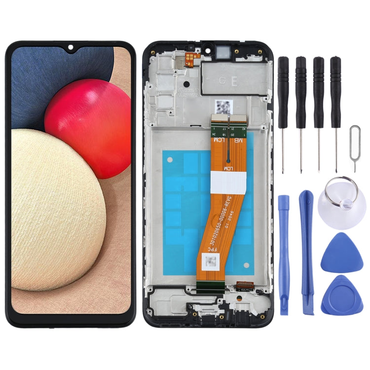 Original LCD Screen for Samsung Galaxy A02s SM-A025F(GE Version) Digitizer Full Assembly with Frame - free shipping - PMc TechLife - Order now!