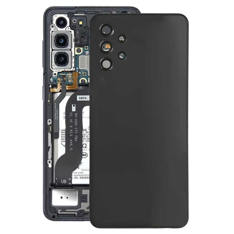 For Samsung Galaxy A32 5G Battery Back Cover with Camera Lens Cover(Black) - free shipping - PMc TechLife - Order now!