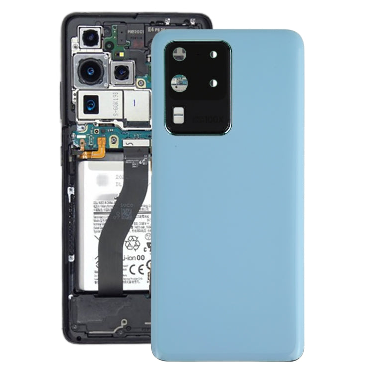For Samsung Galaxy S20 Ultra Battery Back Cover with Camera Lens Cover (Blue) - free shipping - PMc TechLife - Order now!