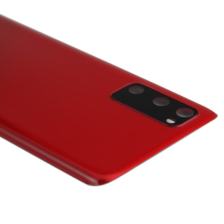 For Samsung Galaxy S20 Battery Back Cover with Camera Lens Cover(Red) - free shipping - PMc TechLife - Order now!