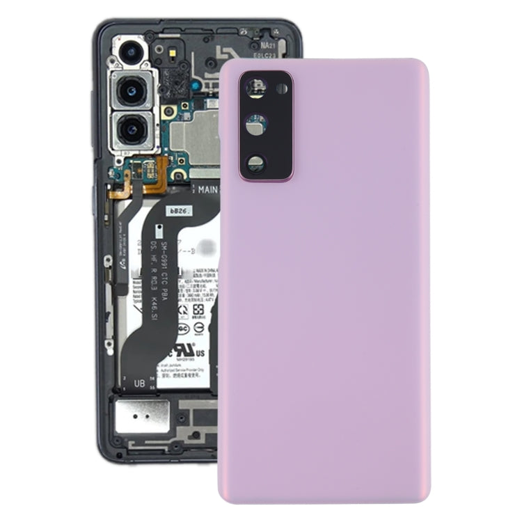 For Samsung Galaxy S20 FE Battery Back Cover with Camera Lens Cover (Purple) - free shipping - PMc TechLife - Order now!