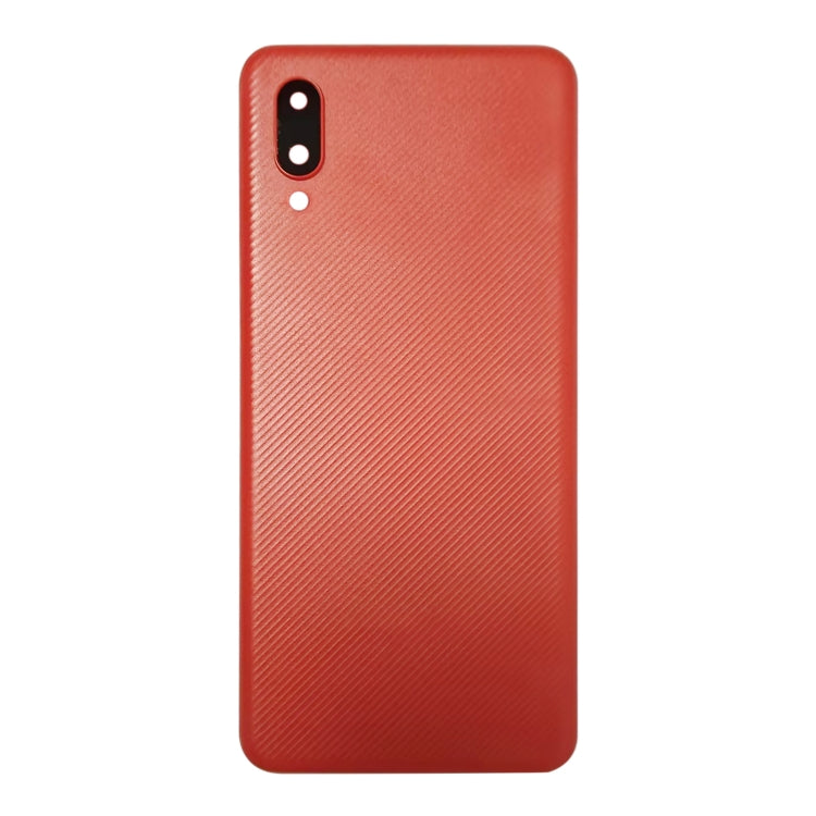 For Samsung Galaxy A02 Battery Back Cover with Camera Lens Cover (Red) - free shipping - PMc TechLife - Order now!