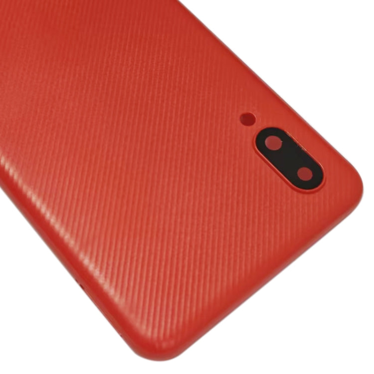 For Samsung Galaxy A02 Battery Back Cover with Camera Lens Cover (Red) - free shipping - PMc TechLife - Order now!