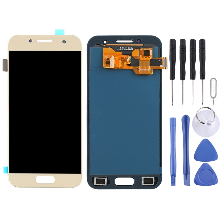TFT LCD Screen for Galaxy A3 (2017), A320FL, A320F, A320F/DS, A320Y/DS, A320Y With Digitizer Full Assembly (Gold) - free shipping - PMc TechLife - Order now!