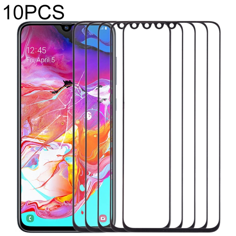 For Samsung Galaxy A70 10pcs Front Screen Outer Glass Lens (Black) - free shipping - PMc TechLife - Order now!