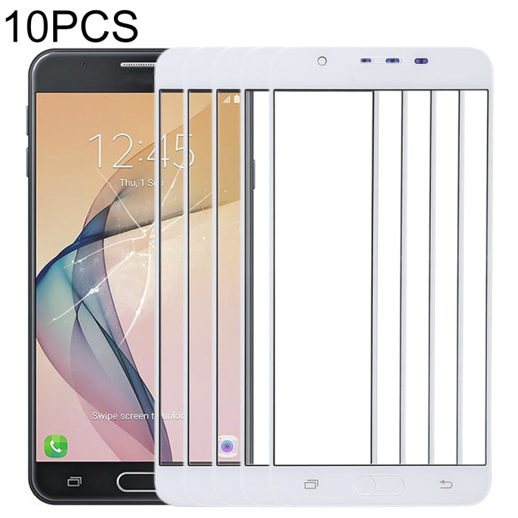 For Samsung Galaxy J7 Prime, On7 (2016), G610F, G610F/DS, G610F/DD, G610M, G610M/DS, G610Y/DS 10pcs Front Screen Outer Glass Lens (White) - free shipping - PMc TechLife - Order now!
