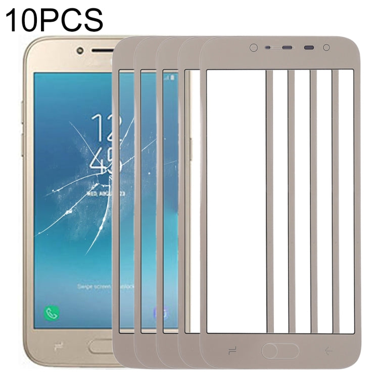 For Samsung Galaxy J2 Pro (2018), J250F/DS 10pcs Front Screen Outer Glass Lens (Gold) - free shipping - PMc TechLife - Order now!