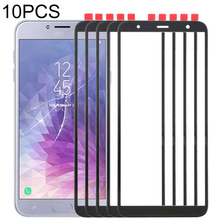For Samsung Galaxy J4+ / J6+ / J610  10pcs Front Screen Outer Glass Lens (Black) - free shipping - PMc TechLife - Order now!