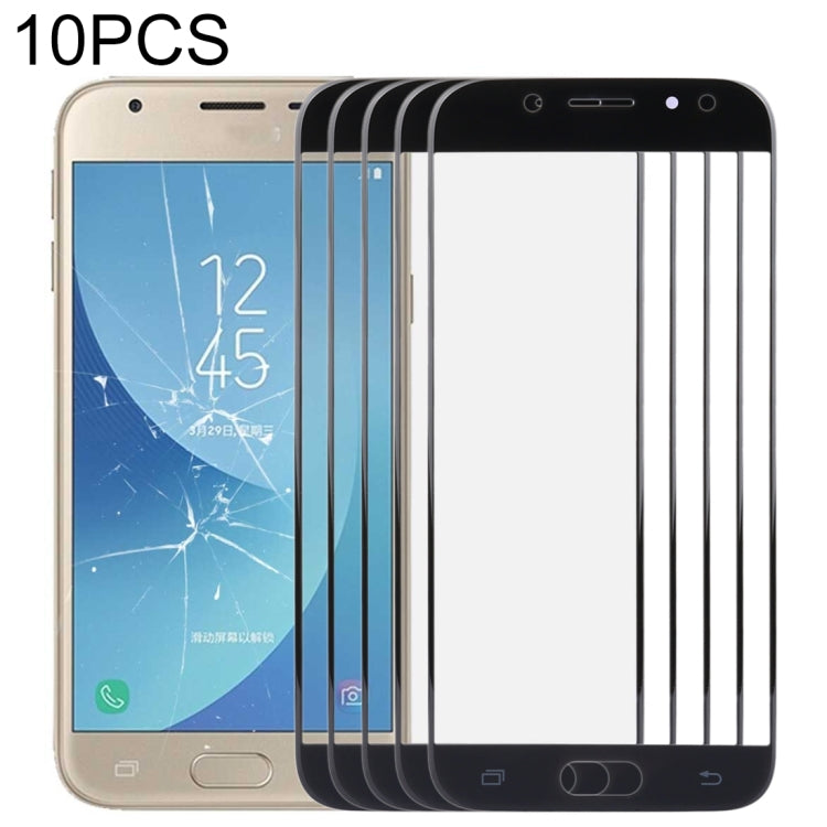 For Samsung Galaxy J3 (2017) / J330 10pcs Front Screen Outer Glass Lens (Black) - free shipping - PMc TechLife - Order now!