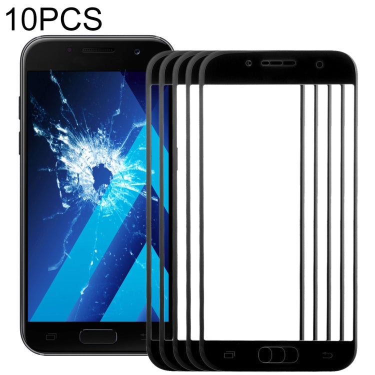 For Samsung Galaxy A7 (2017) / A720 10pcs Front Screen Outer Glass Lens (Black) - free shipping - PMc TechLife - Order now!