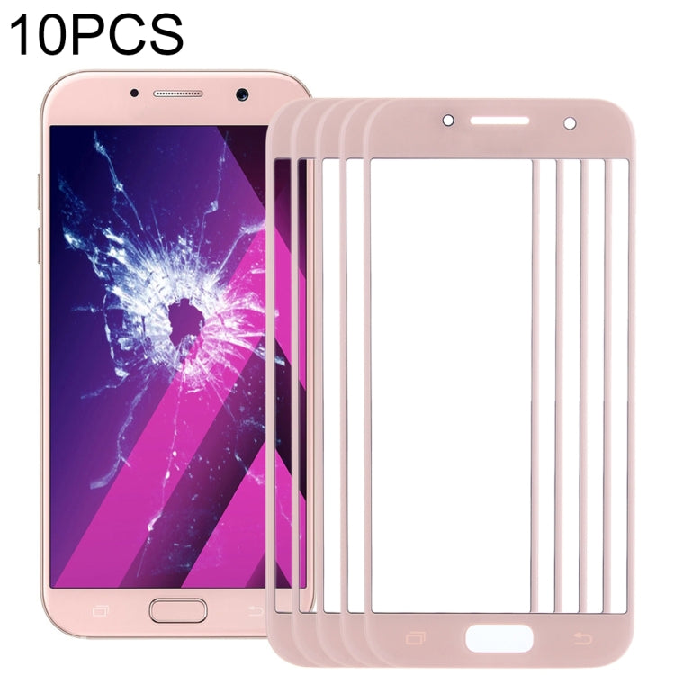 For Samsung Galaxy A7 (2017) / A720 10pcs Front Screen Outer Glass Lens (Pink) - free shipping - PMc TechLife - Order now!