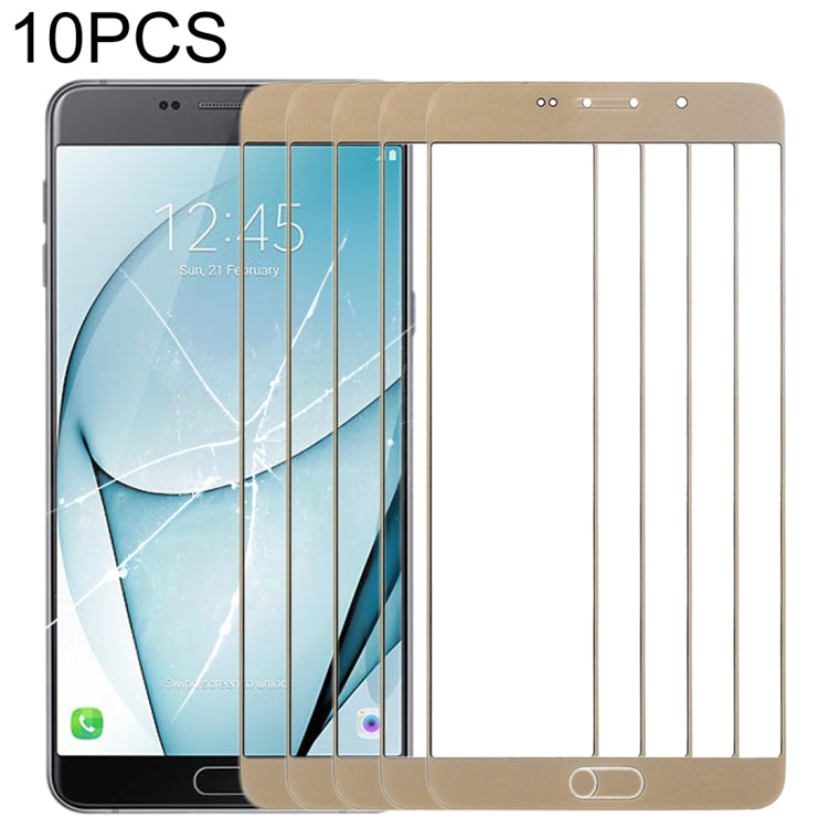 For Samsung Galaxy A9 (2016) / A900 10pcs Front Screen Outer Glass Lens (Gold) - free shipping - PMc TechLife - Order now!