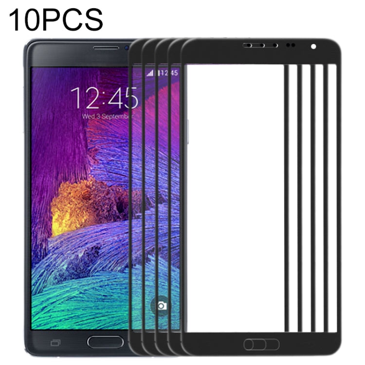 For Samsung Galaxy Note 4 / N910  10pcs Front Screen Outer Glass Lens (Black) - free shipping - PMc TechLife - Order now!