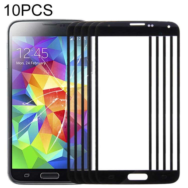 For Samsung Galaxy S5 / G900  10pcs Front Screen Outer Glass Lens (Black) - free shipping - PMc TechLife - Order now!
