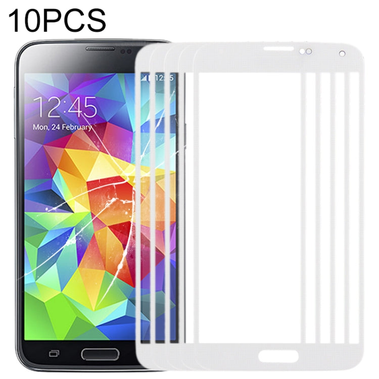 For Samsung Galaxy S5 / G900 10pcs Front Screen Outer Glass Lens (White) - free shipping - PMc TechLife - Order now!