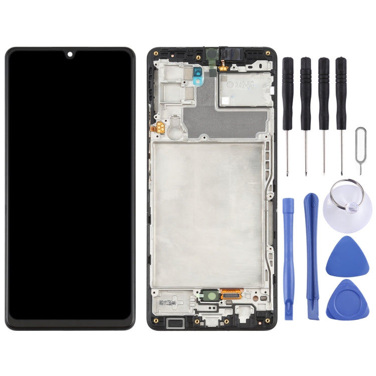 Original Super AMOLED LCD Screen for Samsung Galaxy A42 5G SM-A426 Digitizer Full Assembly with Frame (Black) - free shipping - PMc TechLife - Order now!