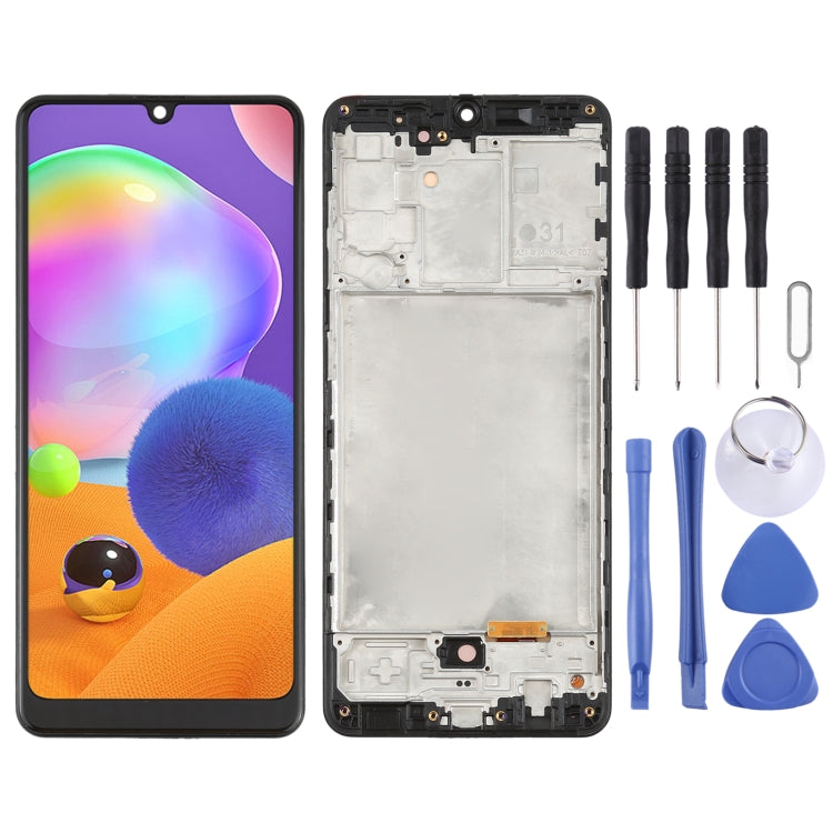 OLED LCD Screen for Samsung Galaxy A31 SM-A315 (6.33 inch) With Digitizer Full Assembly with Frame (Black) - free shipping - PMc TechLife - Order now!
