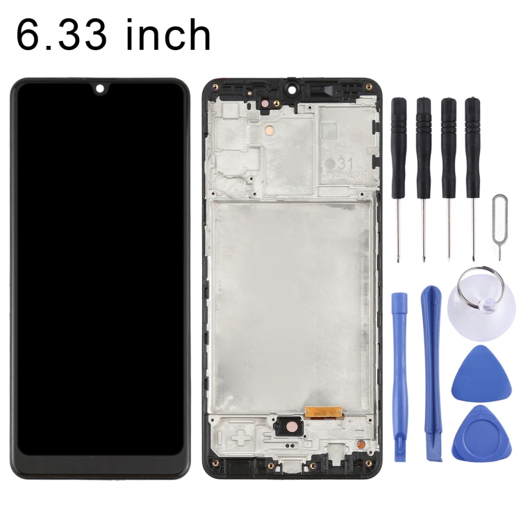 OLED LCD Screen for Samsung Galaxy A31 SM-A315 (6.33 inch) With Digitizer Full Assembly with Frame (Black) - free shipping - PMc TechLife - Order now!