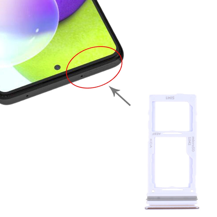 For Samsung Galaxy A52 SM-A525 SIM Card Tray + SIM Card Tray / Micro SD Card Tray (Purple) - free shipping - PMc TechLife - Order now!