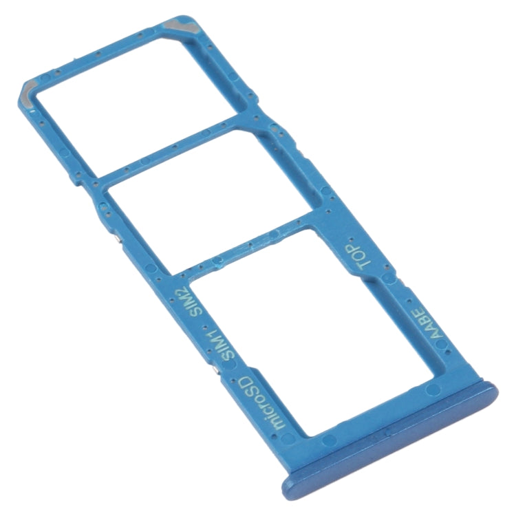 For Samsung Galaxy A12 SM-A125 SIM Card Tray + SIM Card Tray + Micro SD Card Tray (Blue) - free shipping - PMc TechLife - Order now!
