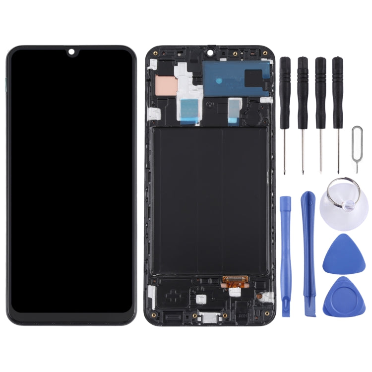 Original Super AMOLED LCD Screen for Samsung Galaxy A30 SM-A305 Digitizer Full Assembly with Frame (Black) - free shipping - PMc TechLife - Order now!