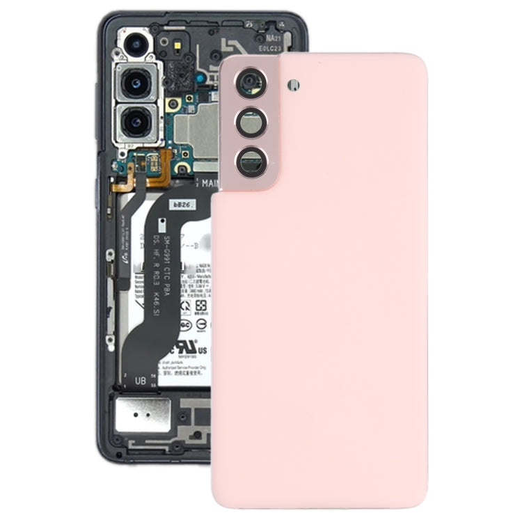 For Samsung Galaxy S21 5G Battery Back Cover with Camera Lens Cover (Pink) - free shipping - PMc TechLife - Order now!