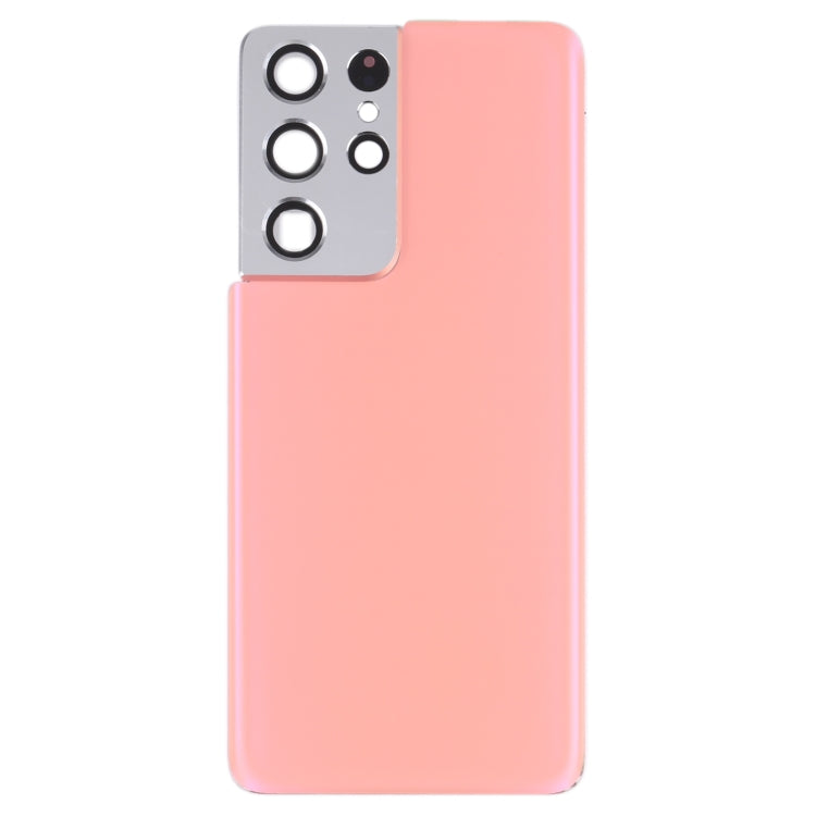 For Samsung Galaxy S21 Ultra 5G Battery Back Cover with Camera Lens Cover (Pink) - free shipping - PMc TechLife - Order now!