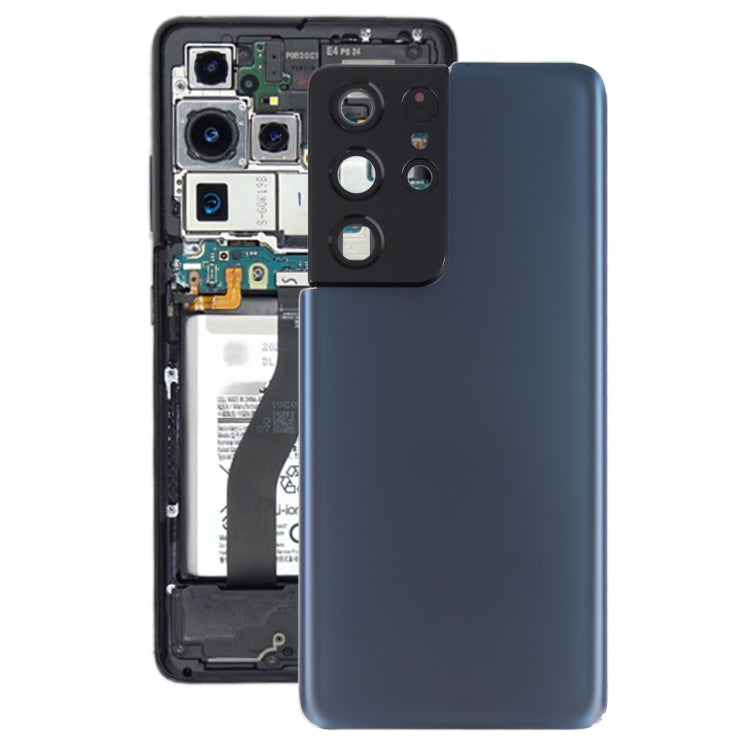 For Samsung Galaxy S21 Ultra 5G Battery Back Cover with Camera Lens Cover (Blue) - free shipping - PMc TechLife - Order now!