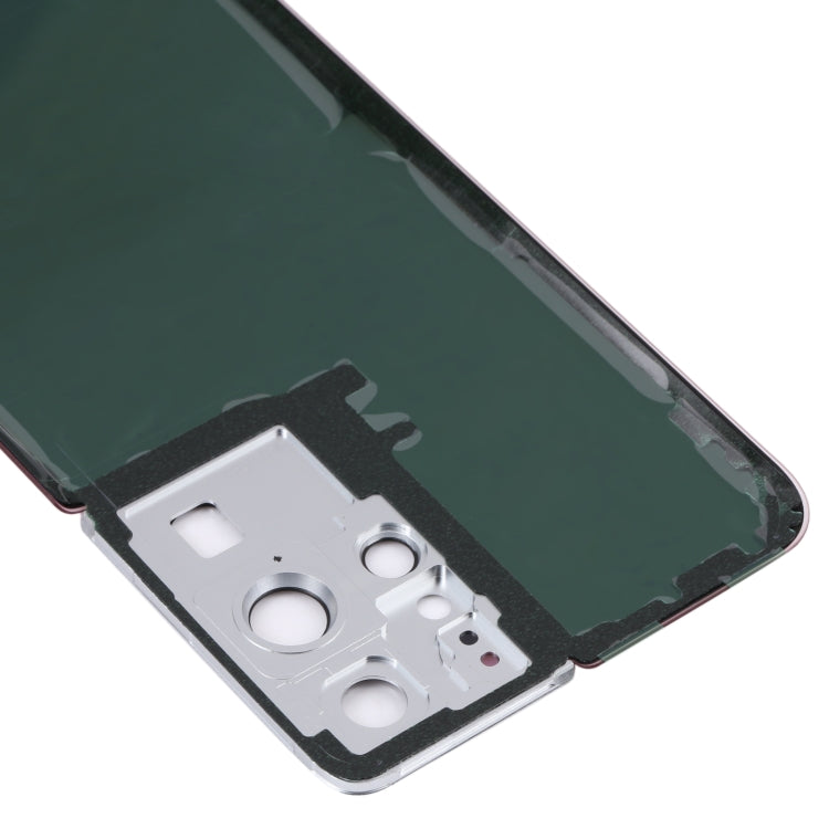 For Samsung Galaxy S21 Ultra 5G Battery Back Cover with Camera Lens Cover (Red) - free shipping - PMc TechLife - Order now!