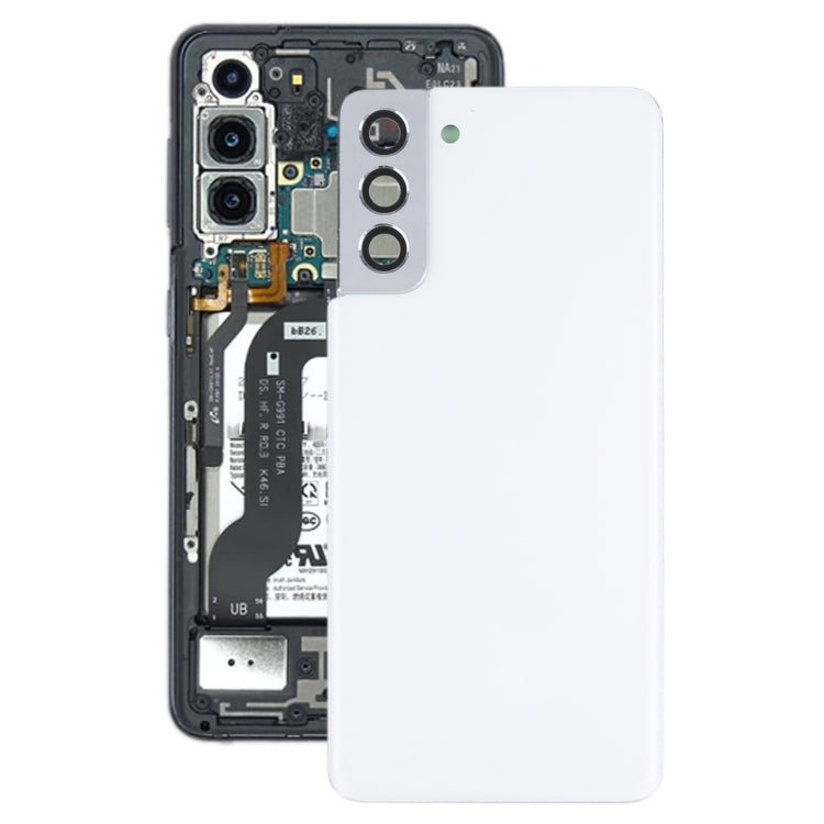For Samsung Galaxy S21+ 5G Battery Back Cover with Camera Lens Cover (White) - free shipping - PMc TechLife - Order now!
